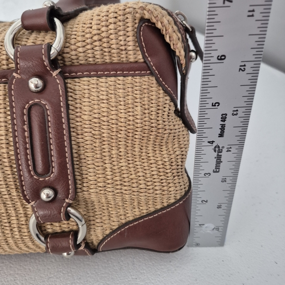 ETIENNE AIGNER Satchel Style Monaco Straw Collection Tote Handbag - Picture 13 of 15